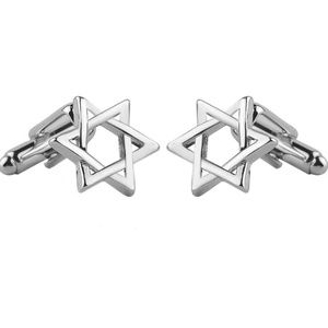 Jewish Star of David Cufflinks Silver Men's